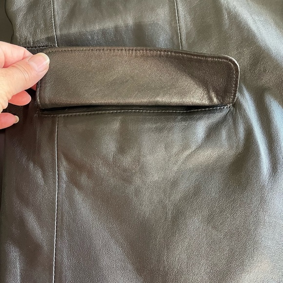 Black Genuine Lamb Leather Jacket Roundtree & Yorke Size XL -coat men lined - Picture 5 of 16